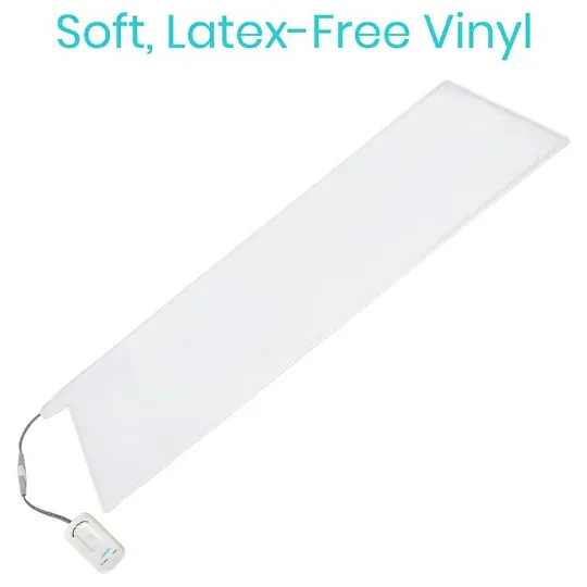 Soft, latex-free vinyl pad ensures comfort and safety