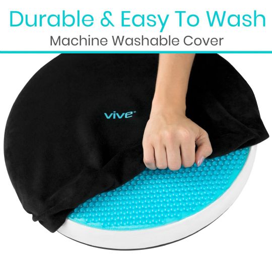 Durable cushion with a machine-washable, easy-to-clean cover