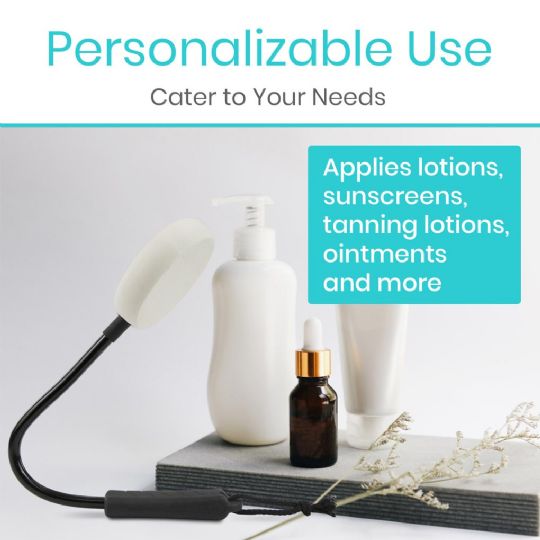 Customizable applicator for lotions, sunscreens, ointments, and more