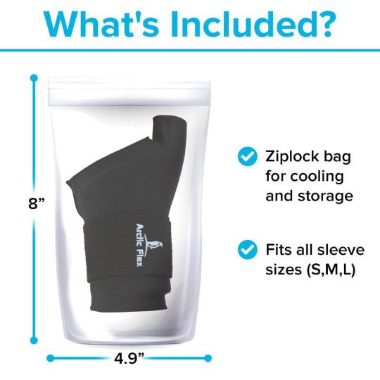 What's Included - Ziplock bag for storage and all sleeve sizes