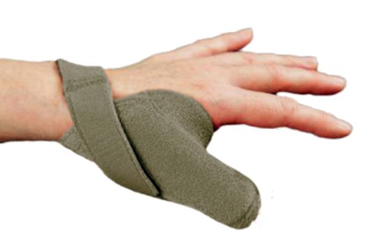 The splint helps protect the muscles and joints