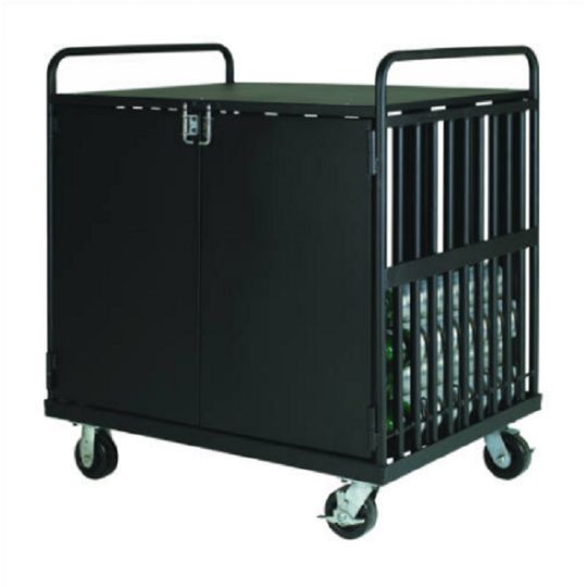 DOT-Compliant Delivery Cart with 2 VertiLoc Swivel Casters and 2 Rigid Casters