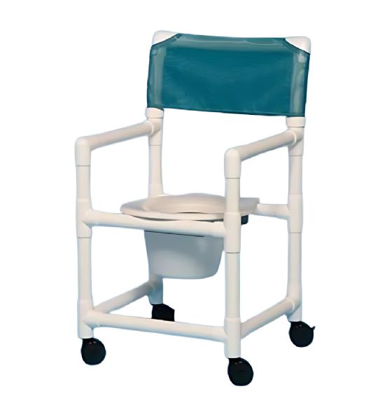 Standard Line Slant Seat Shower Chair Commode with Pail