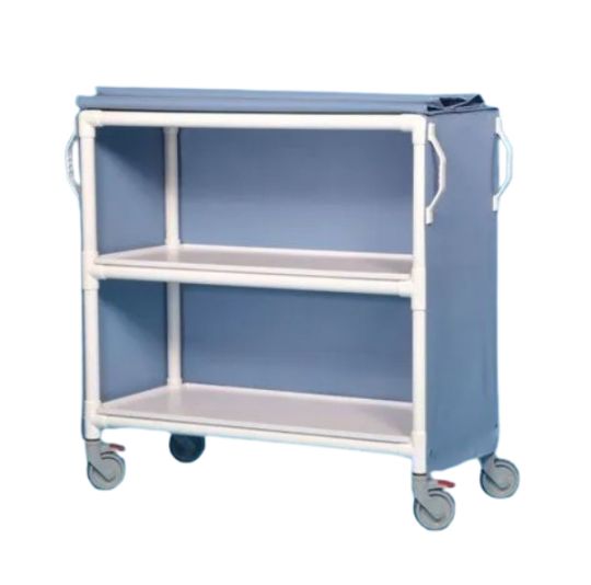 45.5 in. Height Deluxe Two Shelf Linen Cart