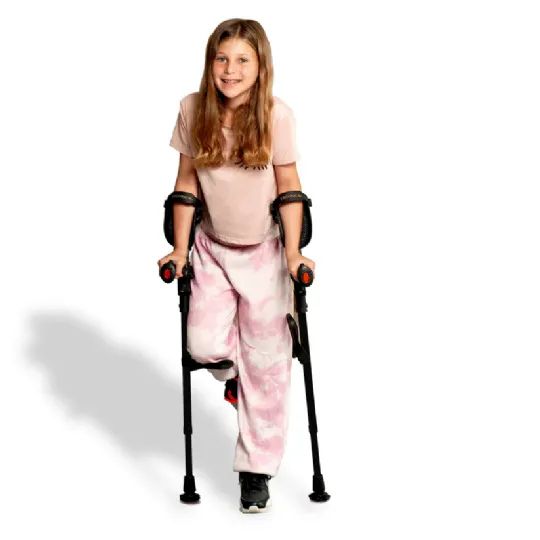 Ergobaum Kids Forearm Crutches - In Use