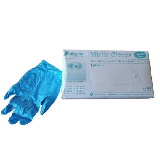 Gloves and packaging shown together