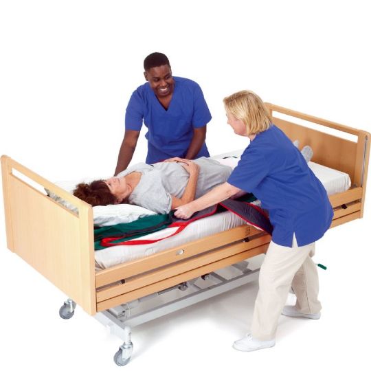 The lift aid assists health professionals with lifting patients while preventing injuries.