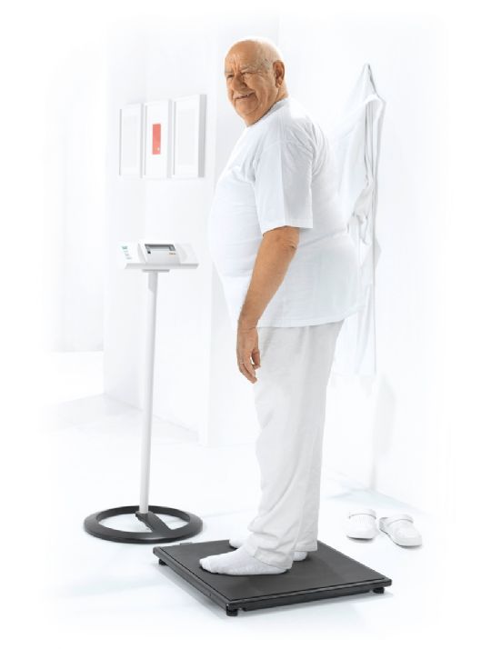 Flat Bariatric Scale in use