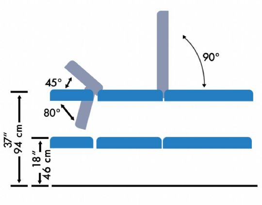 3 Sections - Angle Dimensions