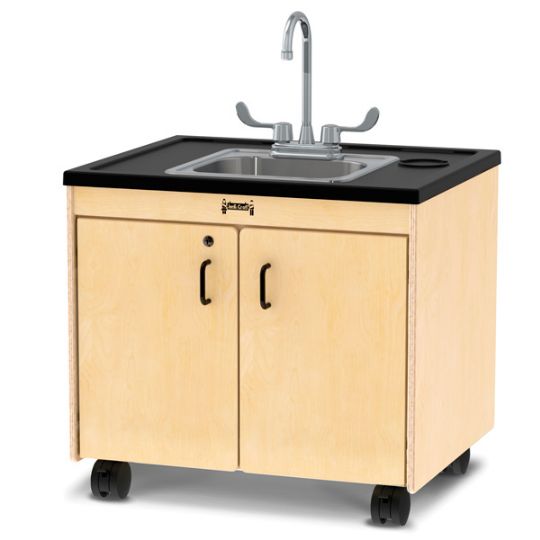 Clean Hands Helper Portable Sink shown in stainless steel 