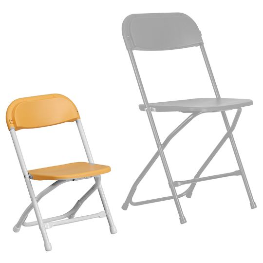 Comparing the size between these children chairs vs an adult-sized chair