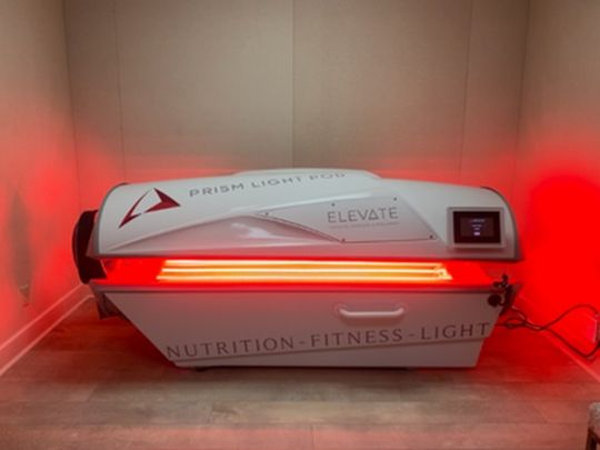 Full-body red light therapy bed