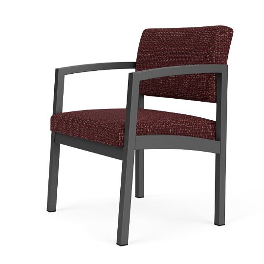 Charcoal frame and Nebbiolo upholstery
