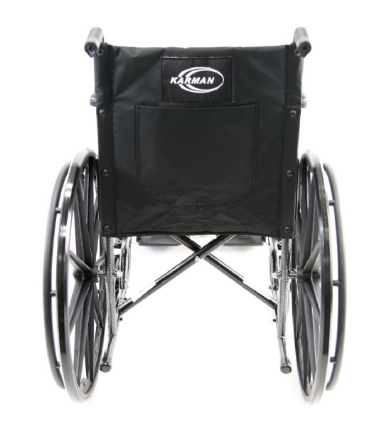Designed to be easily folded up, this wheelchair is easy to take on the go.
