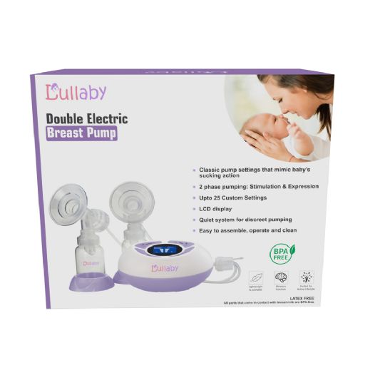 The Lullaby Breast Pump is BPA and latex free