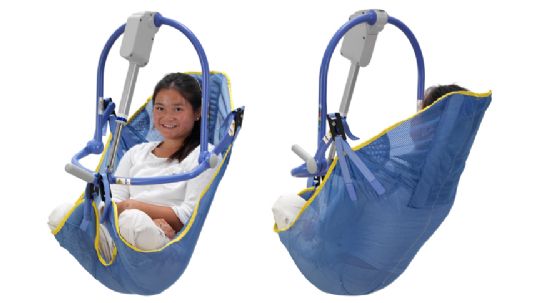 Mesh sling for full-body bathing