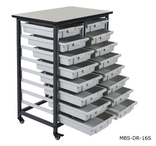 Model DR-16S comes with 16 shallow drawer bins