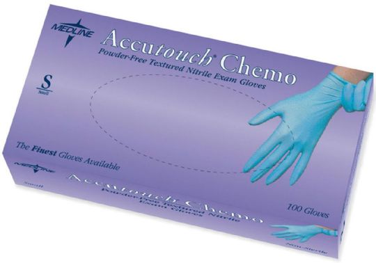 Small - Accutouch Chemo Nitrile Exam Gloves by Medline
