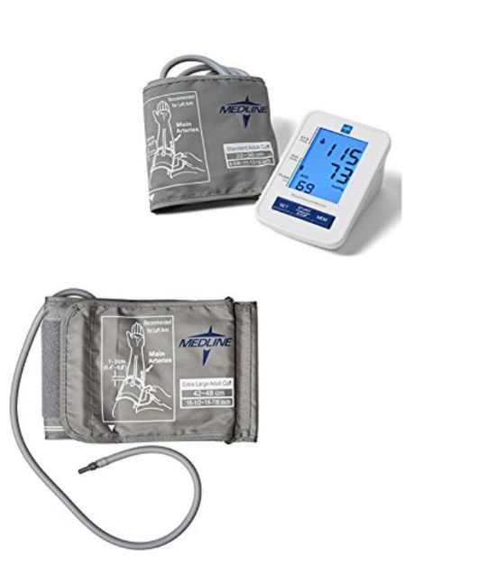 Multiple cuff variants with this blood pressure monitor 