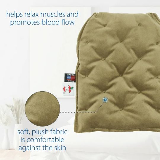 MicroBeads Moist Heat Therapy Mitt by Core Products picture shows the benefits of using the product 