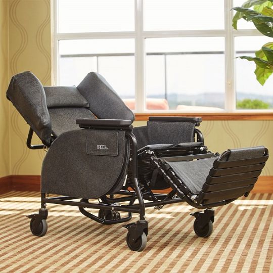 Features safe tilt and recline to achieve the Trendelenburg position