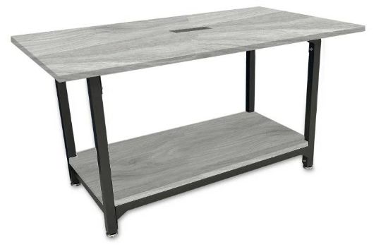 Stationary Conference Table - Standing Option, Shown in Mineral Grey