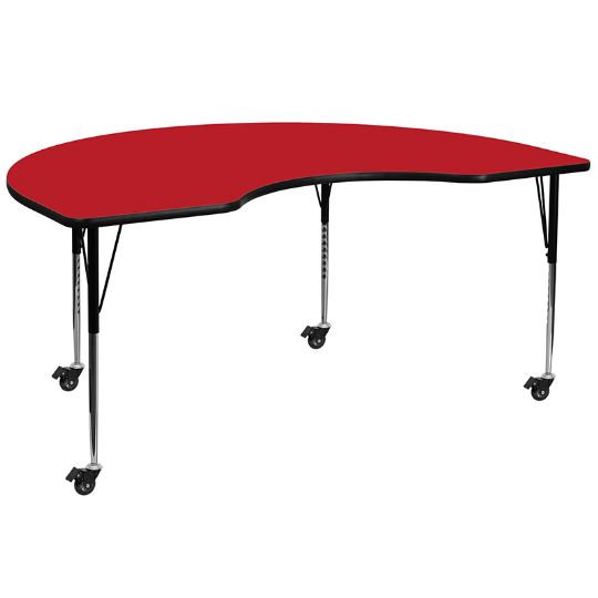 Example of the table with upgraded casters