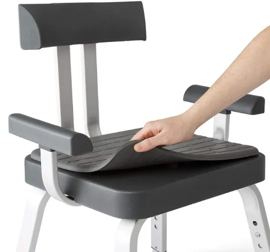 Medline Momentum Shower Chair with Microban Antimicrobial Protection