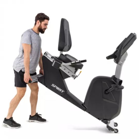Image shows how to move the CR800 Recumbent Bike