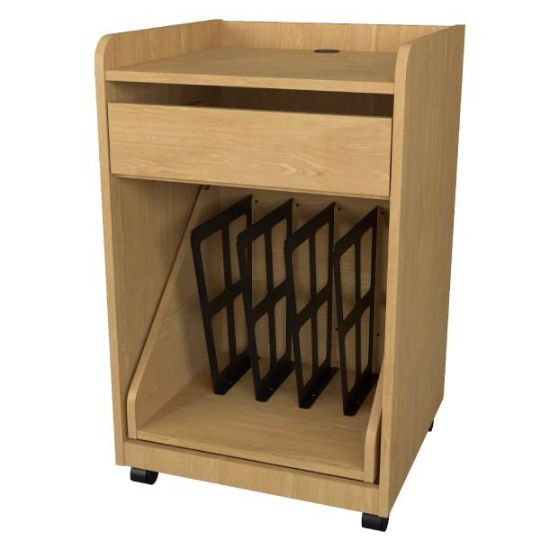 Large Deluxe Treatment Cart with Drawer and Large Pullout
