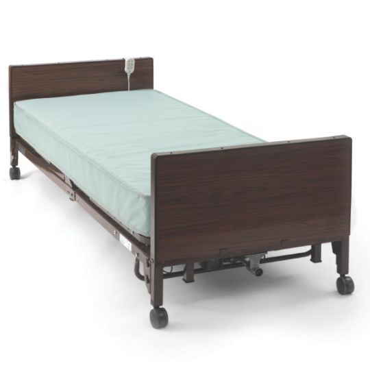 Bedframe with mattress on it