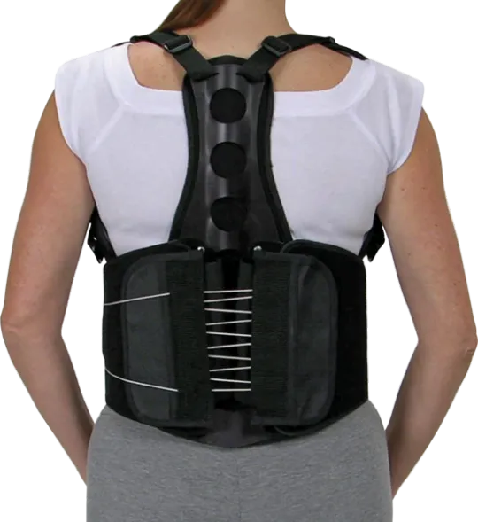 Back view of the California ECO Extension Compression Orthosis