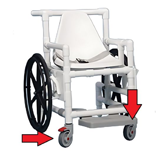 Replacement Wheels for IPU-PAC44 Pool Access Chair
