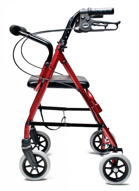 The Lumex Walkabout Junior Pediatric Rollator shown from the side