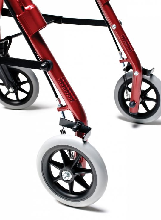 6 in. wheels can be used indoors and outdoors