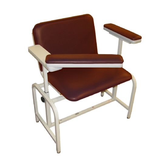 Winco Extra Large Padded Bariatric Blood Drawing Chair with Pivot-Arm