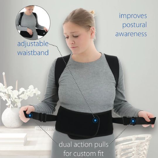 Posture Corrector by Core Products view of the front showing the design of the product