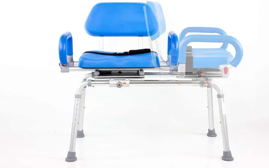 Smooth, push-button electric horizontal seated transfer