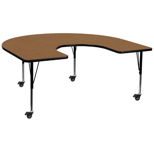 Example of the table with upgraded casters
