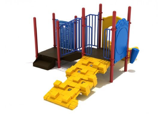 Bisbee Space Station Interactive Commercial Play Structure - Primary Colors