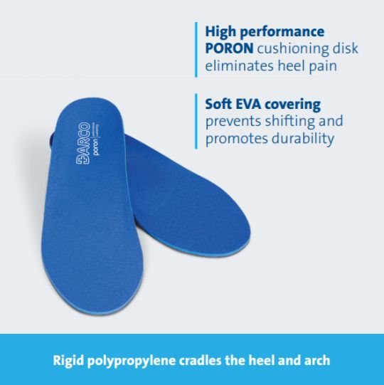 Provides long-lasting shock absorption and arch support