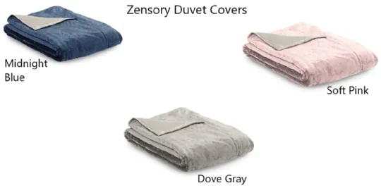 The Zensory Duvet Covers are offered in three neutrally contemporary colors.