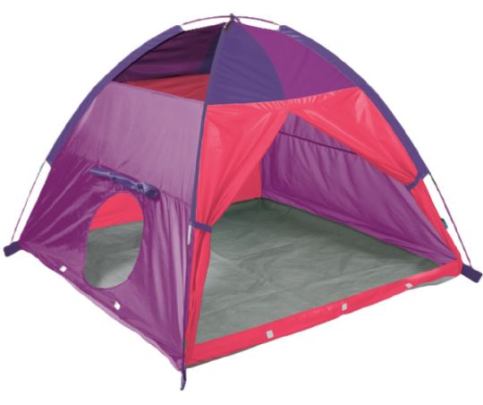 Solid Pink and Purple Tent - Front view