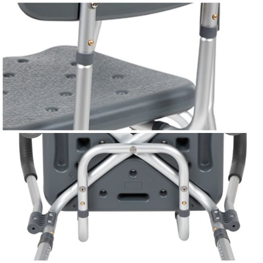 Additional option of having a quick-release back for quick and easy stool conversion  