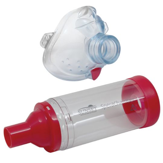 Nebulizer Inhaler Chamber with small, medium mask