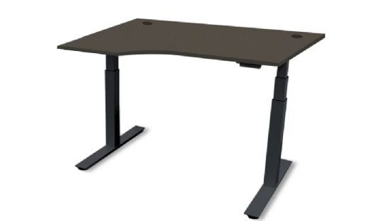 Powered Height Adjustable Desk with Multiple Top Configurations and Colors - Left Hand L-Shape 