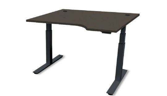Powered Height Adjustable Desk with Multiple Top Configurations and Colors - Right Hand L-Shape 