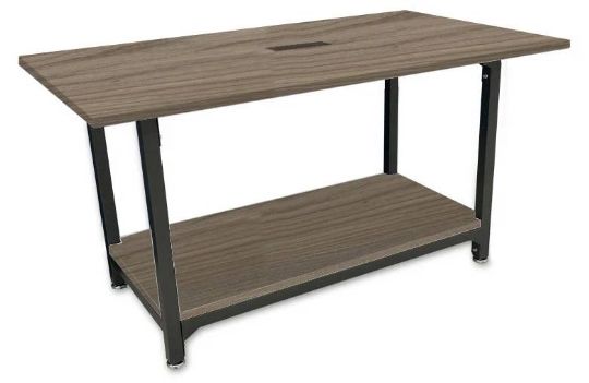 Stationary Conference Table - Standing Option, Shown in Sandlewood