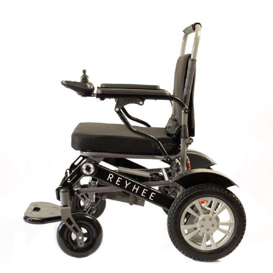 Reyhee Roamer Electric Folding Wheelchair - Side View