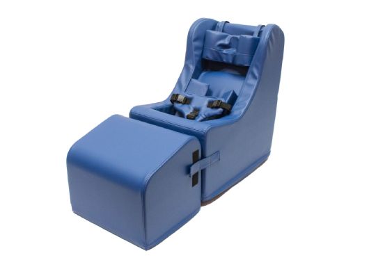 Rock'er Chill-Out Sensory Therapy Positioning Chair in Royal Blue color